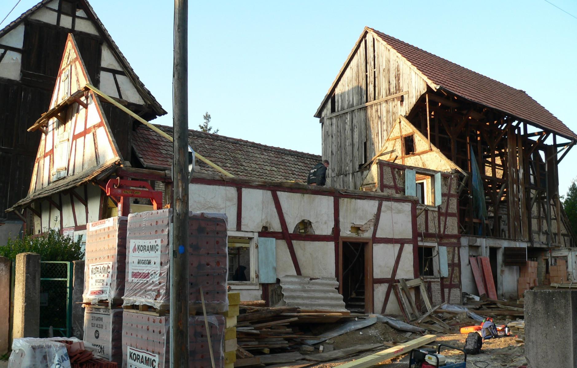 Rénovation de grange alsace