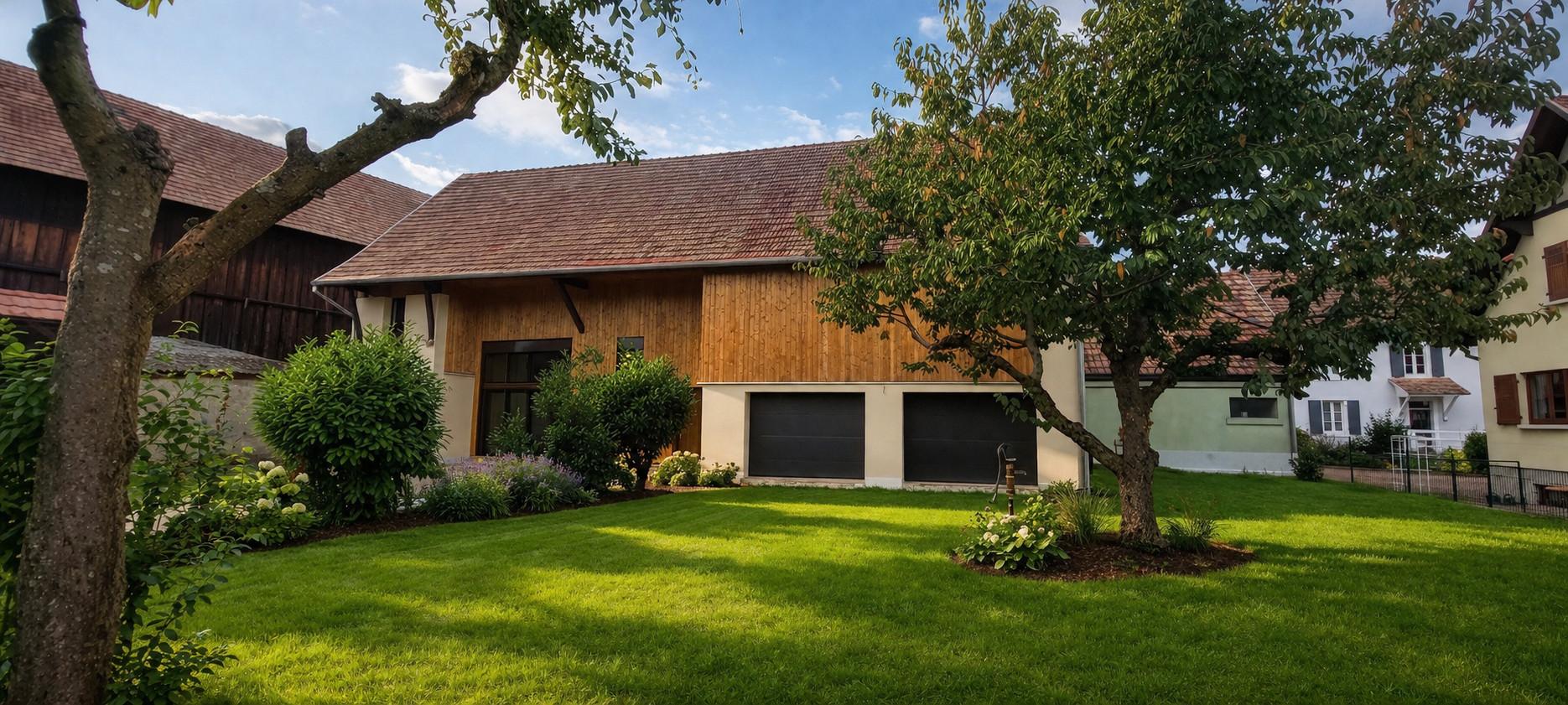 Rénovation d'une grange alsace