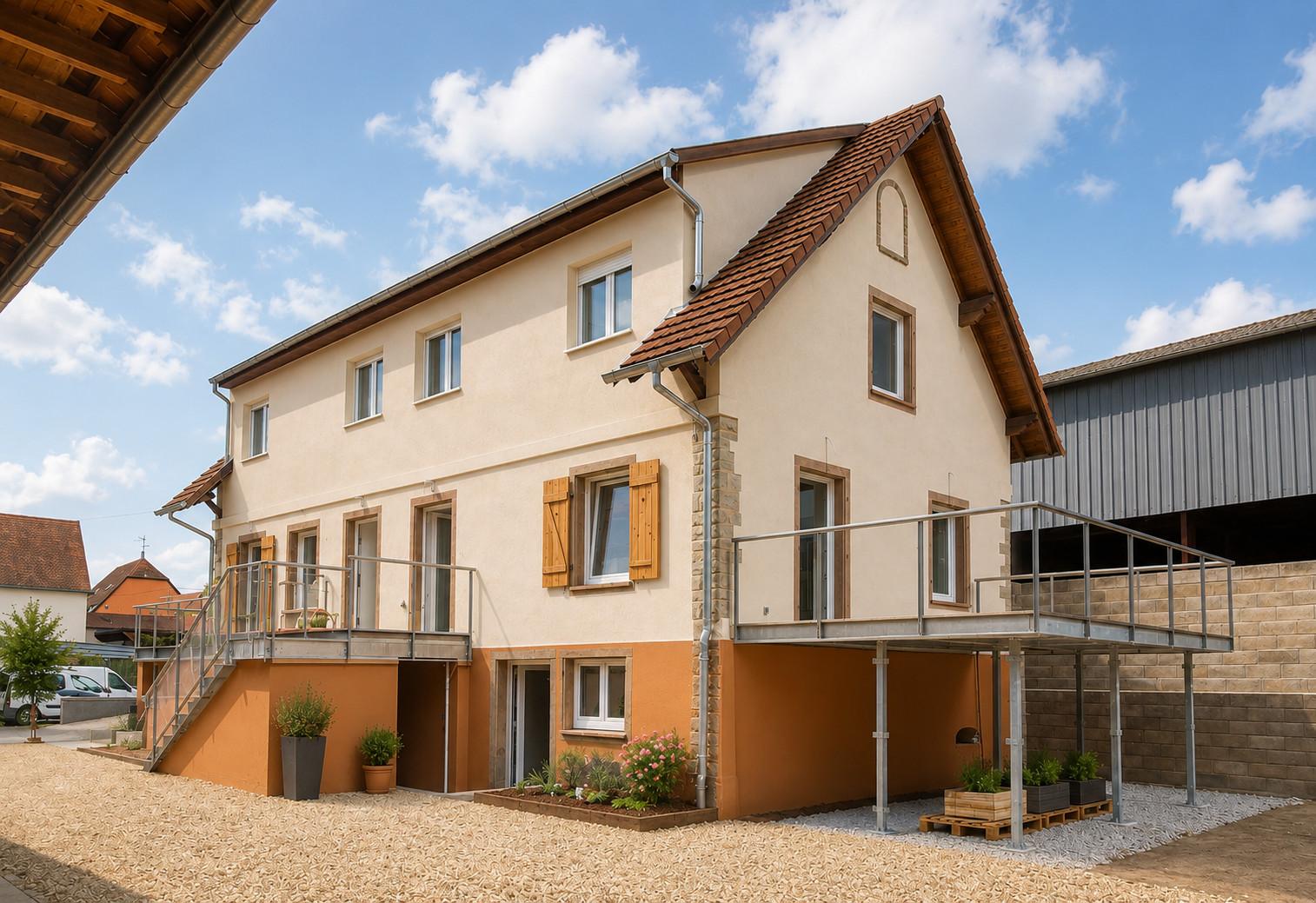 Rénovation d'une maison alsace