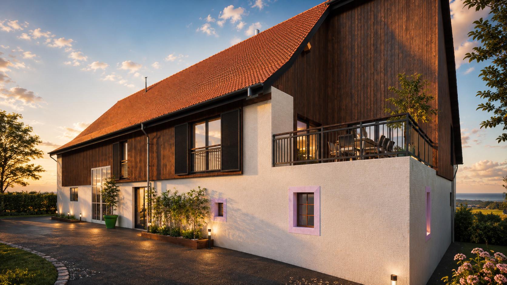 Rénovation d'une grange alsace