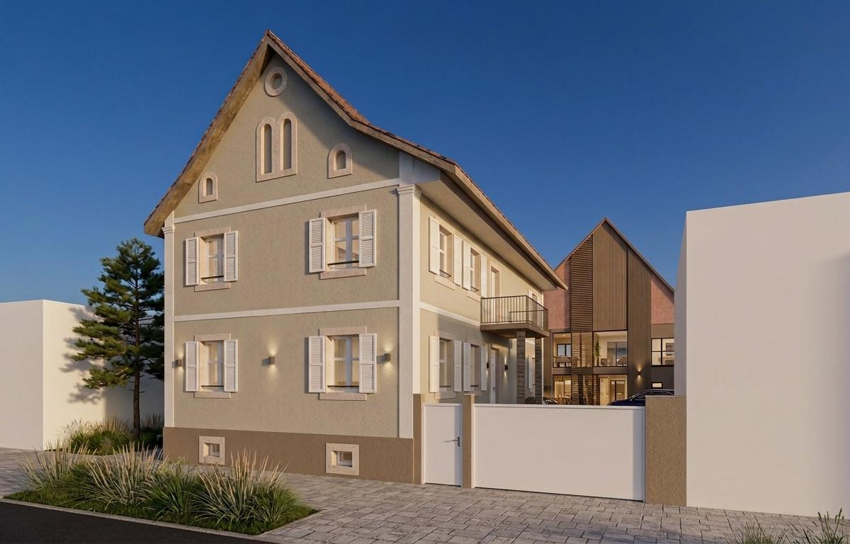 Rénovation d'un corps de ferme alsace