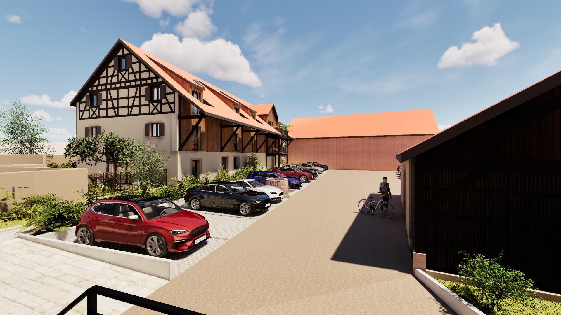 Rénovation d'un corps de ferme alsace